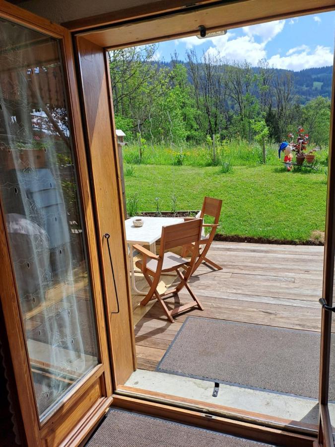A4 Km De Megeve Tres Joli Studio Avec Jacuzzi ,Vue Sur Les Montagnes Au Calme Praz-sur-Arly Exteriér fotografie