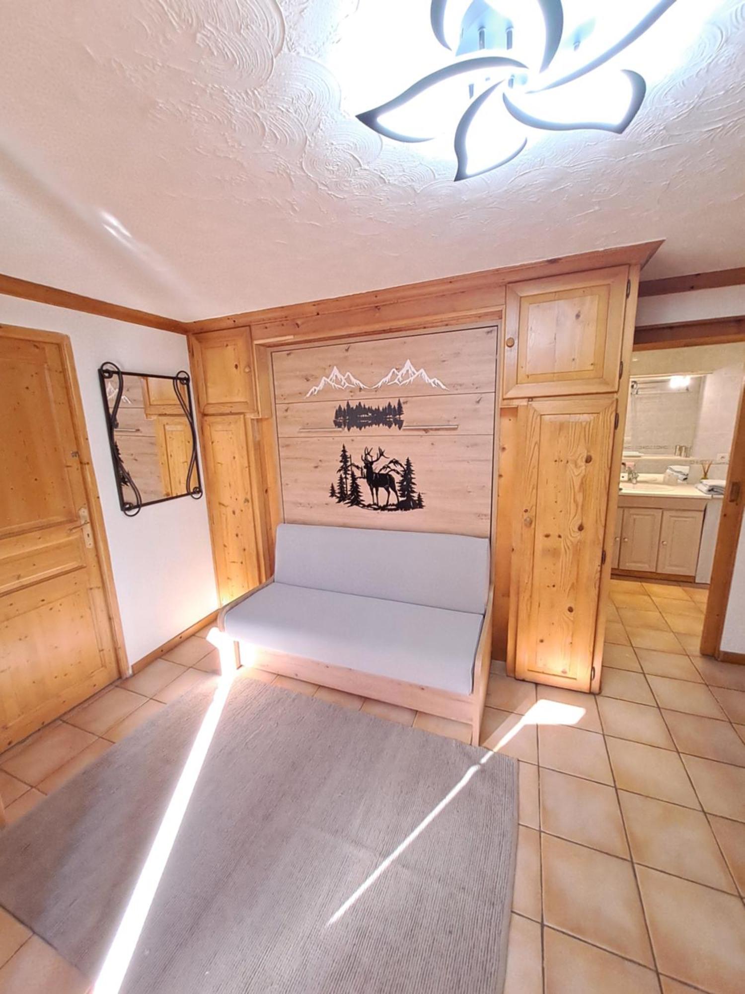 A4 Km De Megeve Tres Joli Studio Avec Jacuzzi ,Vue Sur Les Montagnes Au Calme Praz-sur-Arly Exteriér fotografie